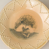 Close-up details of the one-of-a-kind plate.