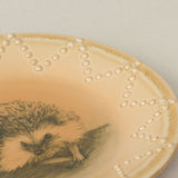 Close-up details of the one-of-a-kind plate.