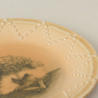 Close-up details of the one-of-a-kind plate.