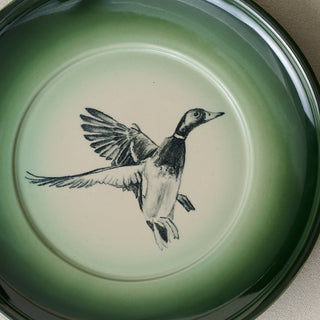 Close-up details of the one-of-a-kind plate.