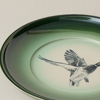 Close-up details of the one-of-a-kind plate.