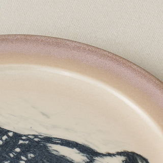 Close-up details of the one-of-a-kind plate.