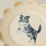 Close-up details of the one-of-a-kind plate.