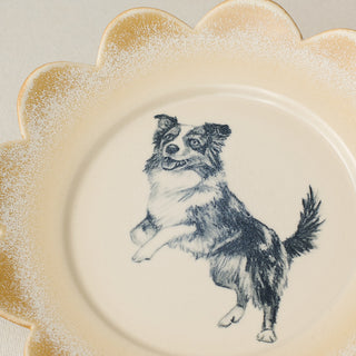 Close-up details of the one-of-a-kind plate.