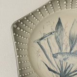 Close-up details of the one-of-a-kind plate.