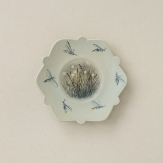 Hand-thrown and hand-glazed ceramic plate by Rookwood Pottery