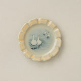Hand-thrown and hand-glazed ceramic plate by Rookwood Pottery
