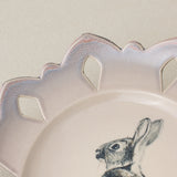 Close-up details of the one-of-a-kind plate.
