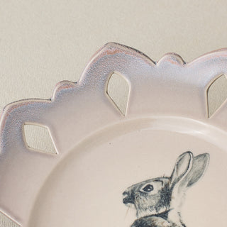 Close-up details of the one-of-a-kind plate.