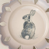 Close-up details of the one-of-a-kind plate.
