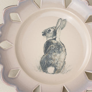 Close-up details of the one-of-a-kind plate.