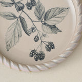 Close-up details of the one-of-a-kind plate.
