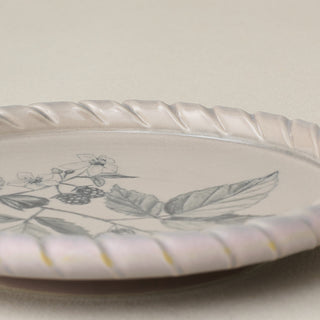 Close-up details of the one-of-a-kind plate.