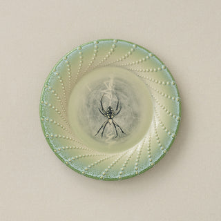 Hand-thrown and hand-glazed ceramic plate by Rookwood Pottery