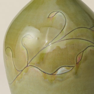 Close-up details of the one-of-a-kind vase.