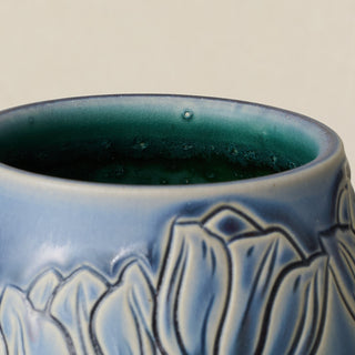 Close-up details of the one-of-a-kind canister.