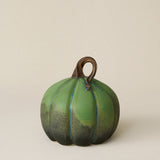 Hand-thrown and hand-glazed ceramic pumpkin by Rookwood Pottery