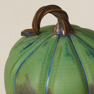 Close-up details of the one-of-a-kind pumpkin.