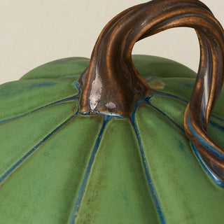 Close-up details of the one-of-a-kind pumpkin.