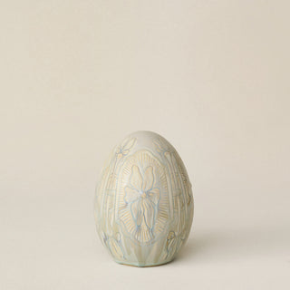 Hand-thrown and hand-glazed ceramic egg by Rookwood Pottery