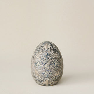 Hand-thrown and hand-glazed ceramic egg by Rookwood Pottery