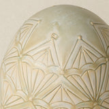 Close-up details of the one-of-a-kind egg.
