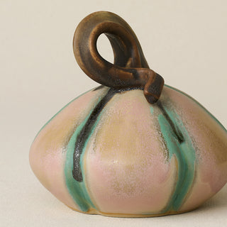 Close-up details of the one-of-a-kind pumpkin.