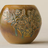 Close-up details of the one-of-a-kind vase.