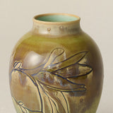 Close-up details of the one-of-a-kind vase.