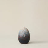 Hand-thrown and hand-glazed ceramic egg by Rookwood Pottery