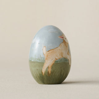 Close-up details of the one-of-a-kind egg.