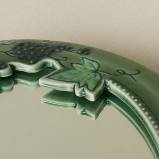 Close-up details of the one-of-a-kind mirror.