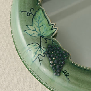 Close-up details of the one-of-a-kind mirror.