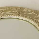 Close-up details of the one-of-a-kind mirror.