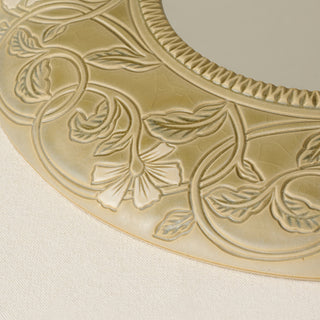 Close-up details of the one-of-a-kind mirror.