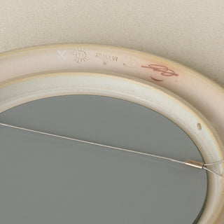 Close-up details of the one-of-a-kind mirror.