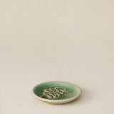 Hand-thrown and hand-glazed ceramic jewelry dish by Rookwood Pottery