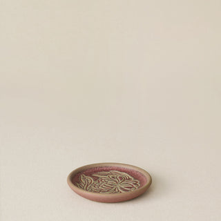 Hand-thrown and hand-glazed ceramic jewelry dish by Rookwood Pottery