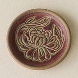 Close-up details of the one-of-a-kind jewelry dish.