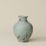The Boule Vase by Tammy Maloney with expressive, layered glazes.