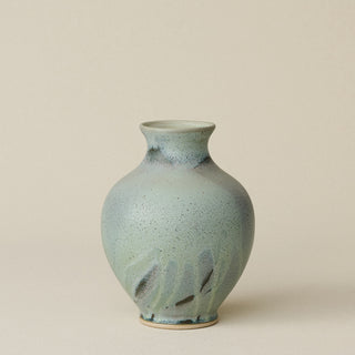 The Boule Vase by Tammy Maloney with expressive, layered glazes.