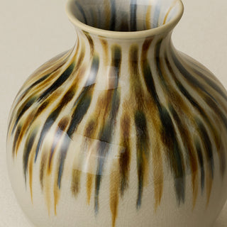 Close-up of the Boule Vase, with glaze texture in full view.