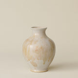 The Boule Vase by Tammy Maloney with expressive, layered glazes.