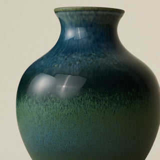 Close-up of the Boule Vase, with glaze texture in full view.