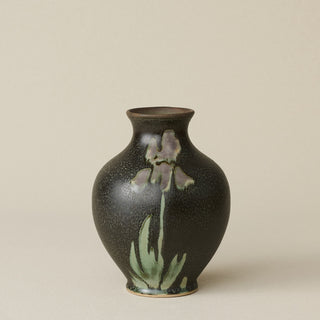 The Boule Vase by Tammy Maloney with expressive, layered glazes.