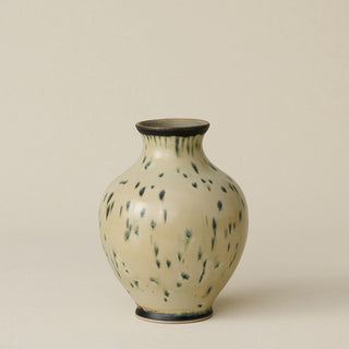 The Boule Vase by Tammy Maloney with expressive, layered glazes.