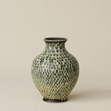 The Boule Vase by Tammy Maloney with expressive, layered glazes.