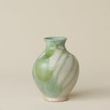 The Boule Vase by Tammy Maloney with expressive, layered glazes.