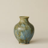The Boule Vase by Tammy Maloney with expressive, layered glazes.