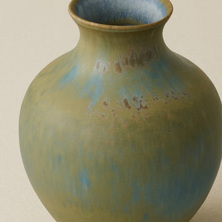 Close-up of the Boule Vase, with glaze texture in full view.